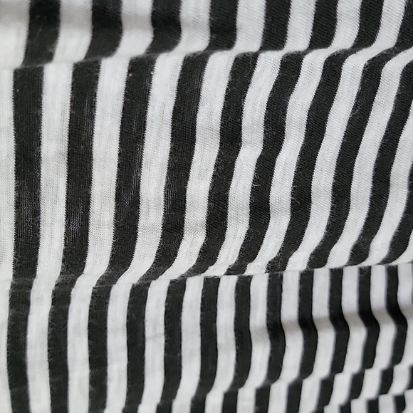 Torrid Academia Preppy Indie Grunge striped black and white heritage slub top 0X - Picture 5 of 8